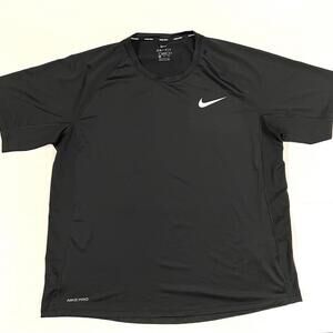 Nike Pro Mens Sz 2XL Short Sleeve Slim Fit Black T Shirt Tee BV5633-010 Dri-fit